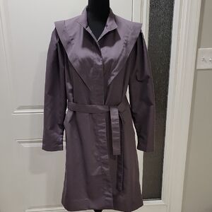 Vintage Misty Harbor Mauve Trench Coat